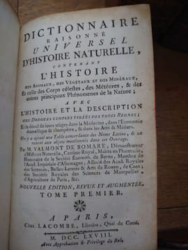 Dictionnaire raisonné universel d'histoire naturelle. Contenant l'histoire des animaux, des végétaux et des minéraux. Et celle des corps célestes , ...