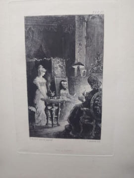 Onze eaux-fortes pour illustrer La Vieille Maîtresse de J. Barbey-D'Aurevilly, dessinées et gravées par Félix Buhot. . BUHOT Félix.