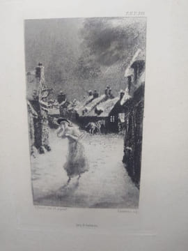 Onze eaux-fortes pour illustrer La Vieille Maîtresse de J. Barbey-D'Aurevilly, dessinées et gravées par Félix Buhot. . BUHOT Félix.