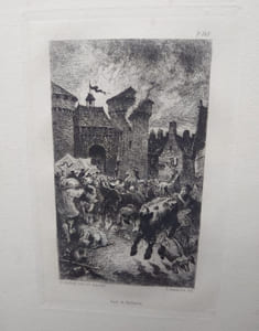 Six eaux-fortes pour illustrer Le Chevalier Destouches de J. Barbey-D'Aurevilly, dessinées et gravées par Félix Buhot.
