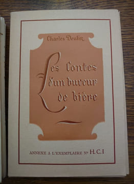 Les Contes d'un Buveur de Bière. Dessins originaux. . EEKMAN Nicolas, DEULIN Charles.