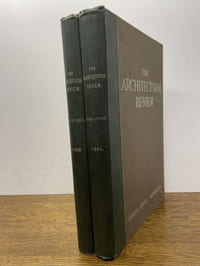 The Architectural Review: a Magazine of Architecture and the Arts of Design. Volume XXIII Jan-June 1908 et Volume XXIV July-Dec 1908. Année complète. 