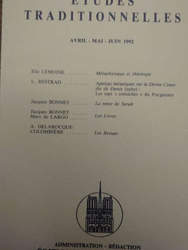 ÉTUDES TRADITIONNELLES. Année 1992 complète. 4 volumes.  Numéros 515, 516, 517, 518. . undefined