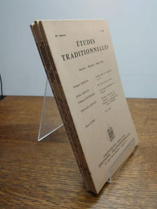 ÉTUDES TRADITIONNELLES. Année 1984 complète. 4 volumes.  Numéros 483, 484, 485, 486. 
