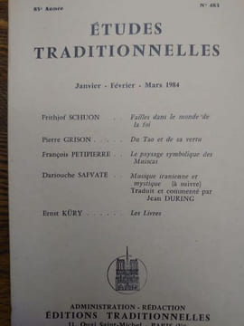 ÉTUDES TRADITIONNELLES. Année 1984 complète. 4 volumes. Numéros 483, 484, 485, 486. . undefined