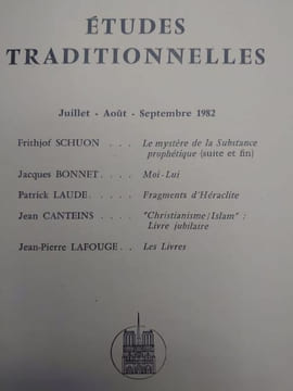ÉTUDES TRADITIONNELLES. Année 1982 complète. 4 volumes. Numéros 475, 476, 477, 478. . undefined