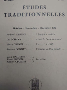 ÉTUDES TRADITIONNELLES. Année 1982 complète. 4 volumes. Numéros 475, 476, 477, 478. . undefined