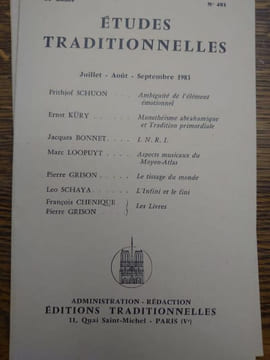 ÉTUDES TRADITIONNELLES. Année 1983 complète. 4 volumes. Numéros 479, 480, 481, 482. . undefined
