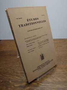 ÉTUDES TRADITIONNELLES. Année 1975 complète. 4 volumes.  Numéros 447, 448, 449, 450. 