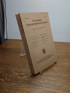 ÉTUDES TRADITIONNELLES. Année 1978 complète. 4 volumes.  Numéros 462, 463, 464, 465. 