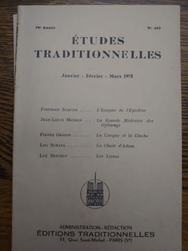 ÉTUDES TRADITIONNELLES. Année 1978 complète. 4 volumes. Numéros 462, 463, 464, 465. . undefined