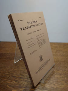 ÉTUDES TRADITIONNELLES. Année 1977 complète. 3 volumes.  Numéros 455, 456-457, 458. 