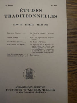ÉTUDES TRADITIONNELLES. Année 1977 complète. 3 volumes. Numéros 455, 456-457, 458. . undefined