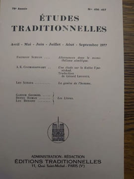 ÉTUDES TRADITIONNELLES. Année 1985 complète. 3 volumes. Numéros 487, 488, 489-490. . undefined