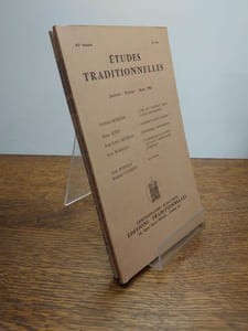 ÉTUDES TRADITIONNELLES. Année 1981 complète. 4 volumes.  Numéros 471, 472, 473, 474. 
