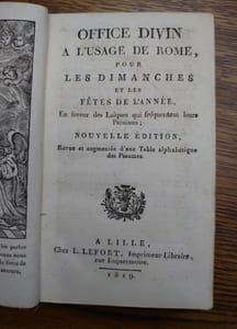Office divin à l'usage de Rome, pour les dimanches et les fêtes de l'année, en faveur des Laïques qui fréquentent leurs Paroisses. Nouvelle édition. 