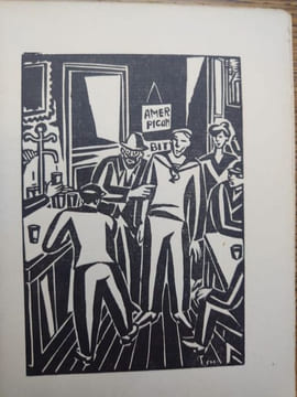 Le Paquebot Tenacity. Trois actes. Avec 12 bois hors-texte dessinés et gravés par Frans Masereel. . MASEREEL, VILDRAC Charles.