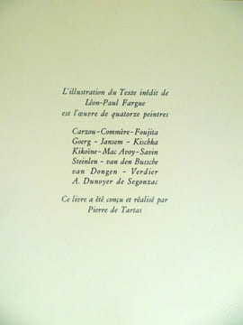 Au temps de Paris. L'illustration du texte inédit de Léon-Paul Fargue est l'oeuvre de quatorze peintres. Jansem, Dunoyer de Segonzac, Goerg, Foujita, ...