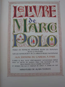 Le Livre de Marco Polo, publié en français moderne selon les travaux de M.g. Pauthier sur les manuscrits de la Bibliothèque Nationale d'après le seul ...