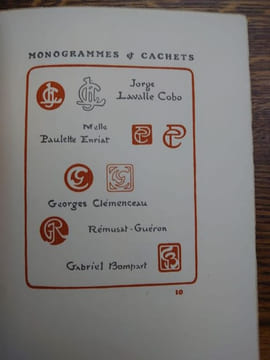 Le Troisième Livre des monogrammes, cachets, marques et ex-libris composés par George Auriol. . AURIOL George. 