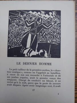 Le dernier homme. Version nouvelle. Avec une présentation par Stefan Zweig et 11 bois dessinés et gravés par Frans Masereel. Traduction libre par René ...