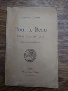 Pour le Beau. Essai de Kallistique. Eau-forte d'Alexandre Séon. 