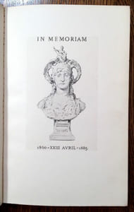 In Memoriam Me Edmond Picard. 1860 - XXIII avril - 1885.