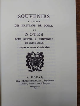 Notes pour servir à l'histoire de Douai. . PLOUVAIN P.-A.