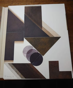 Des idées et des ombres. Un des 7 premiers exemplaires avec un collage original signé de Pol BURY et une suite de 7 gravures supplémentaires, justifiées et signées.