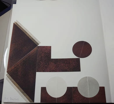 Des idées et des ombres. Un des 7 premiers exemplaires avec un collage original signé de Pol BURY et une suite de 7 gravures supplémentaires, ...