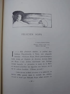 Trois contemporains. Henri de Brakeleer. Constantin Meunier. Félicien Rops. . DEMOLDER Eugene.