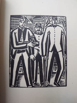 Lapointe et Ropiteau. Comédie, avec neuf bois dont cinq hors texte dessinés et gravés par Frans Masereel. . GEORGES DUHAMEL.