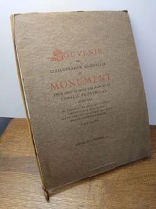 Herinnering aan de plechtige onthulling van het gedenkteeken in de zittingszaal van den provincieraad van Antwerpen. (1914-1918). Souvenir de l'inauguration solennelle du Monument érigé dans la salle des séances du conseil municipal d'Anvers. (1914-1918). 
