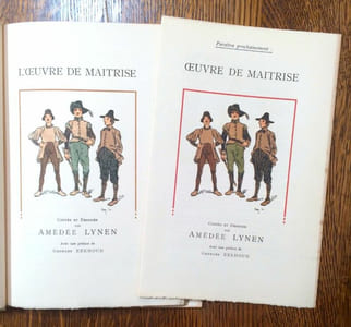 L'OEuvre de maîtrise. Contée et dessinée par Amédée Lynen. Avec une préface de Georges Eekhoud.