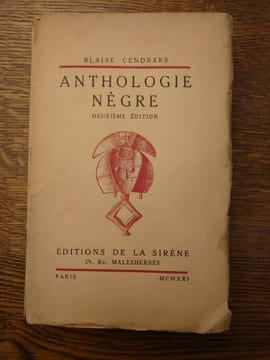Anthologie Nègre. Deuxième édition. . BLAISE CENDRARS.
