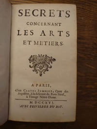 Secrets concernant les arts et métiers.  