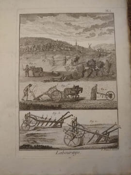Recueil des planches du dictionnaire encyclopédique de l'art aratoire et du jardinage. . BENARD Robert, LACOMBE Jacques.