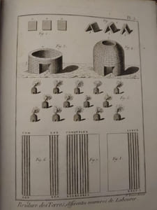 Recueil des planches du dictionnaire encyclopédique de l'art aratoire et du jardinage.