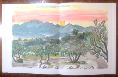 En Provence. Frédéric Mistral chante son enfance en Provence accompagné de lithographies originales de Yves Brayer qui nous la fait découvrir.. BRAYER ...
