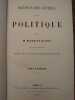 Dictionnaire générale de la politique. Avec la collaboration d'hommes d'état, de publicistes et d'écrivains de tous les pays. Deux volumes. . MAURICE ...