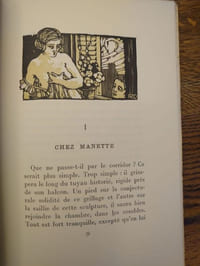L'Amour en Visites. Nouvelle édition avec une préface de Louis Perceau. Un frontispice gravé et 22 bois originaux de R. Daout.