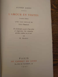 L'Amour en Visites. Nouvelle édition avec une préface de Louis Perceau. Un frontispice gravé et 22 bois originaux de R. Daout.
