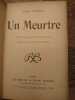 Un Meurtre. Traduit du russe par Mlle Claire Ducreux. Préface de M. André Beaunier. Deuxième mille. . ANTON TCHEKHOV. 