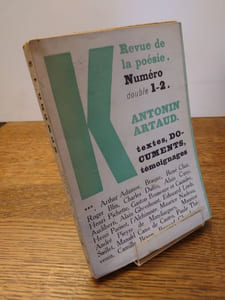 K. Revue de Poésie. Numéro spécial Antonin Artaud. 