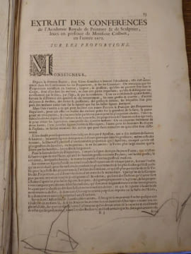 Proportions du corps humain. Extrait des Conférences de l'Académie Royale. 1683. . Testevin. Girard Audran.