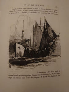 On se bat sur Mer. Illustrations gravées sur cuivre par D. Charles FOUQUERAY.