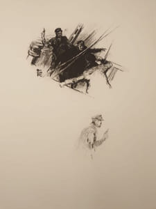 On se bat sur Mer. Illustrations gravées sur cuivre par D. Charles FOUQUERAY.