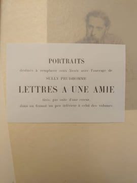 Lettres à une amie (1865-1881).. SULLY PRUDHOMME (René François Armand Prudhomme dit).