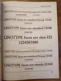 Linotype One-Line. Specimens Type Catalogue.