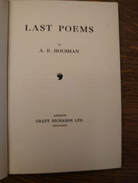 Last Poems.